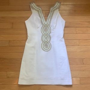 Lilly Valli Shift Dress in Resort White